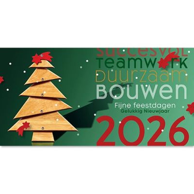 NIeuwjaarskaarten 2025 bouwbedrijf aannemer