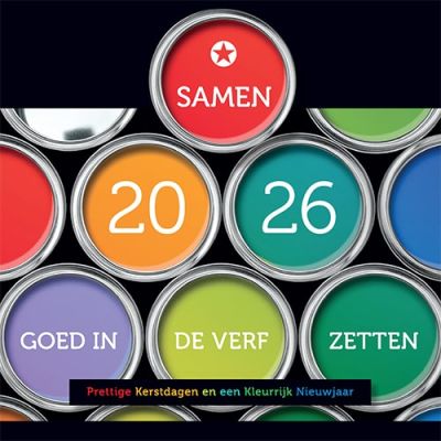 Kerstkaart 2023 schildersbedrijf, schilder